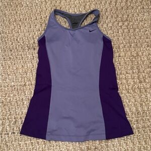 Purple Nike Drifit Tank with Built in Bra, Size Small, New